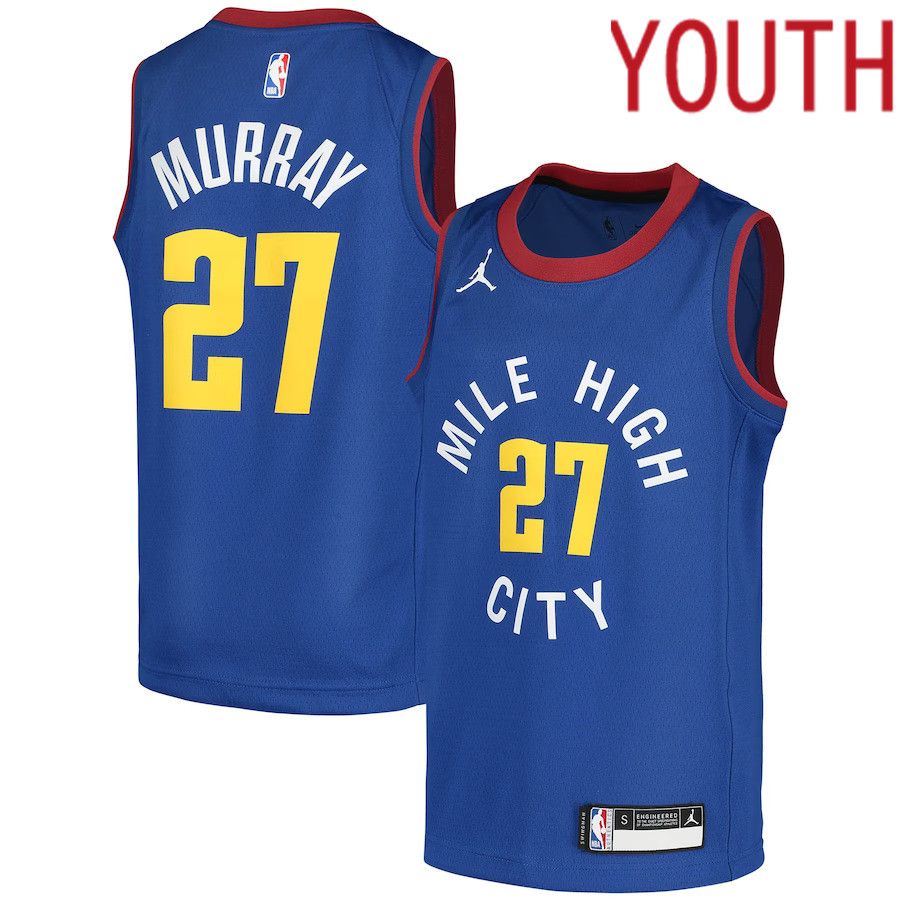 Youth Denver Nuggets #27 Jamal Murray Jordan Brand Blue Swingman Player NBA Jersey->more jerseys->MLB Jersey